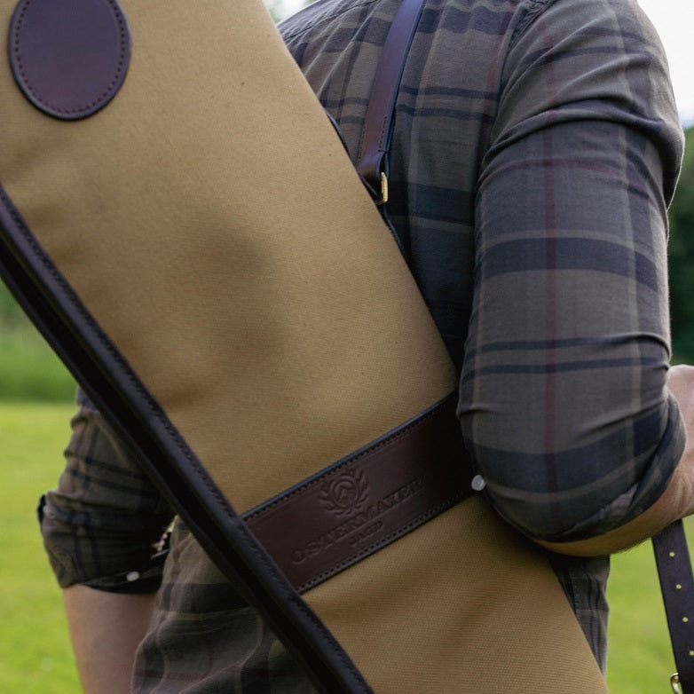 Flintenfutteral Canvas Sand