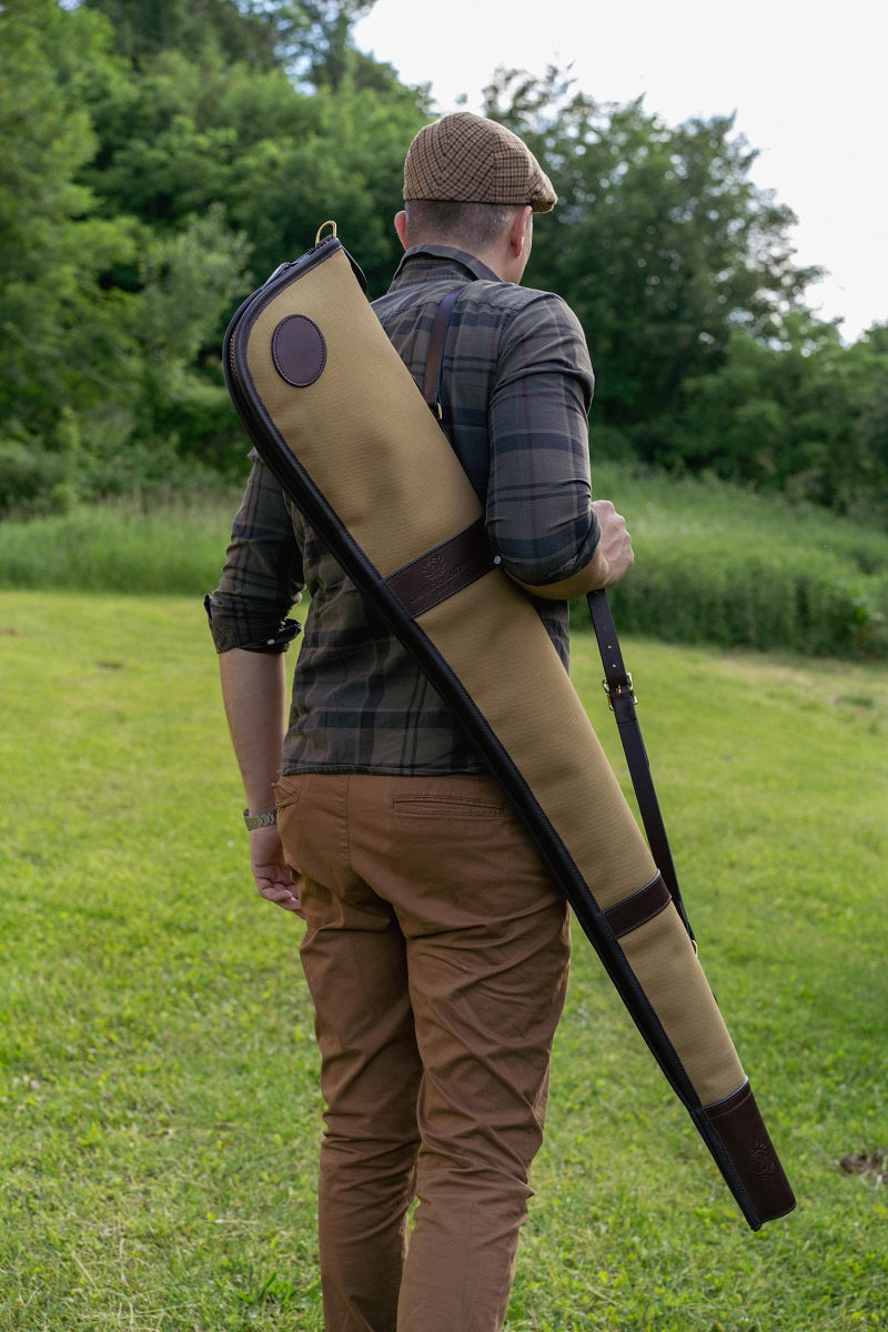 Flintenfutteral Canvas Sand