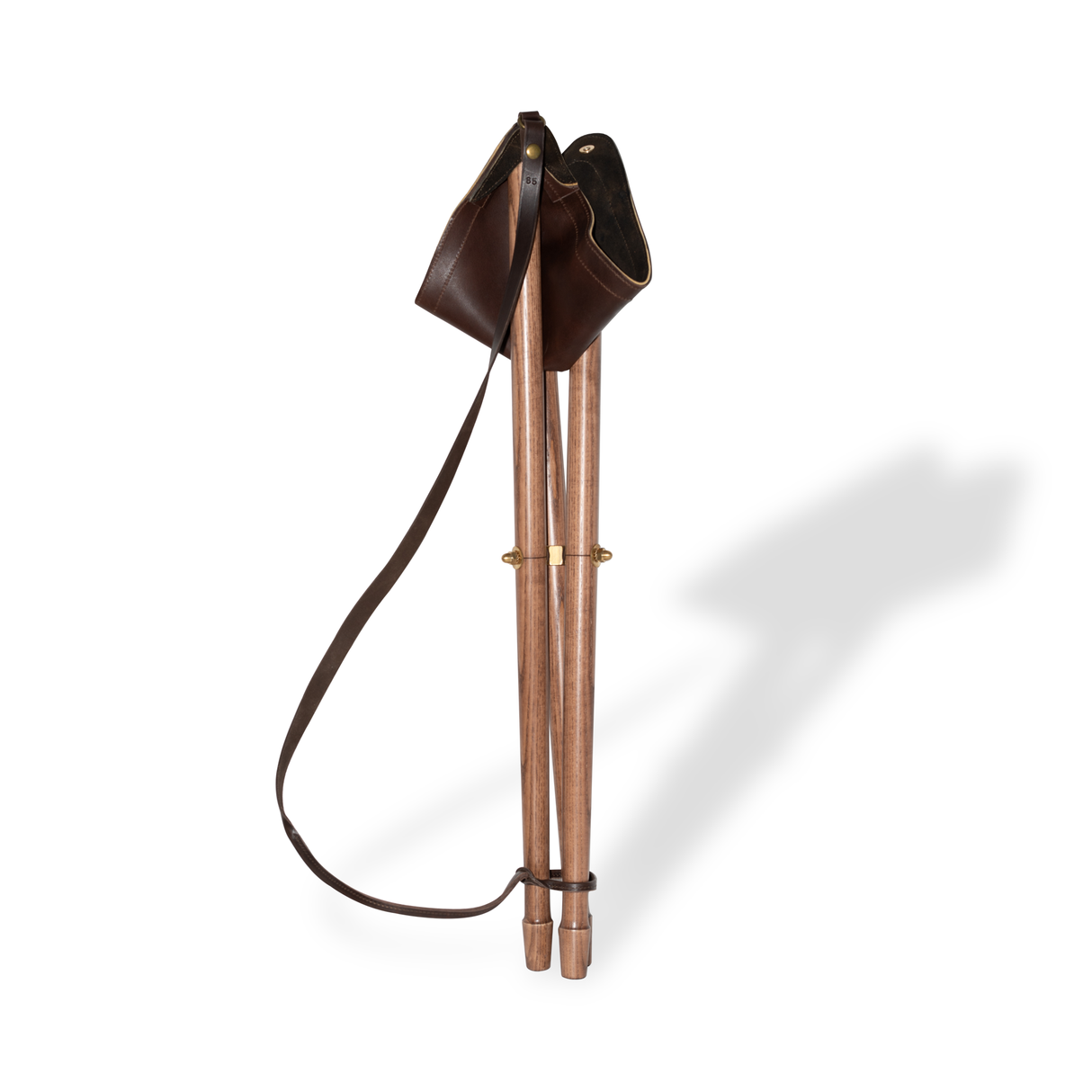 Hirschleder 3-Bein Stuhl