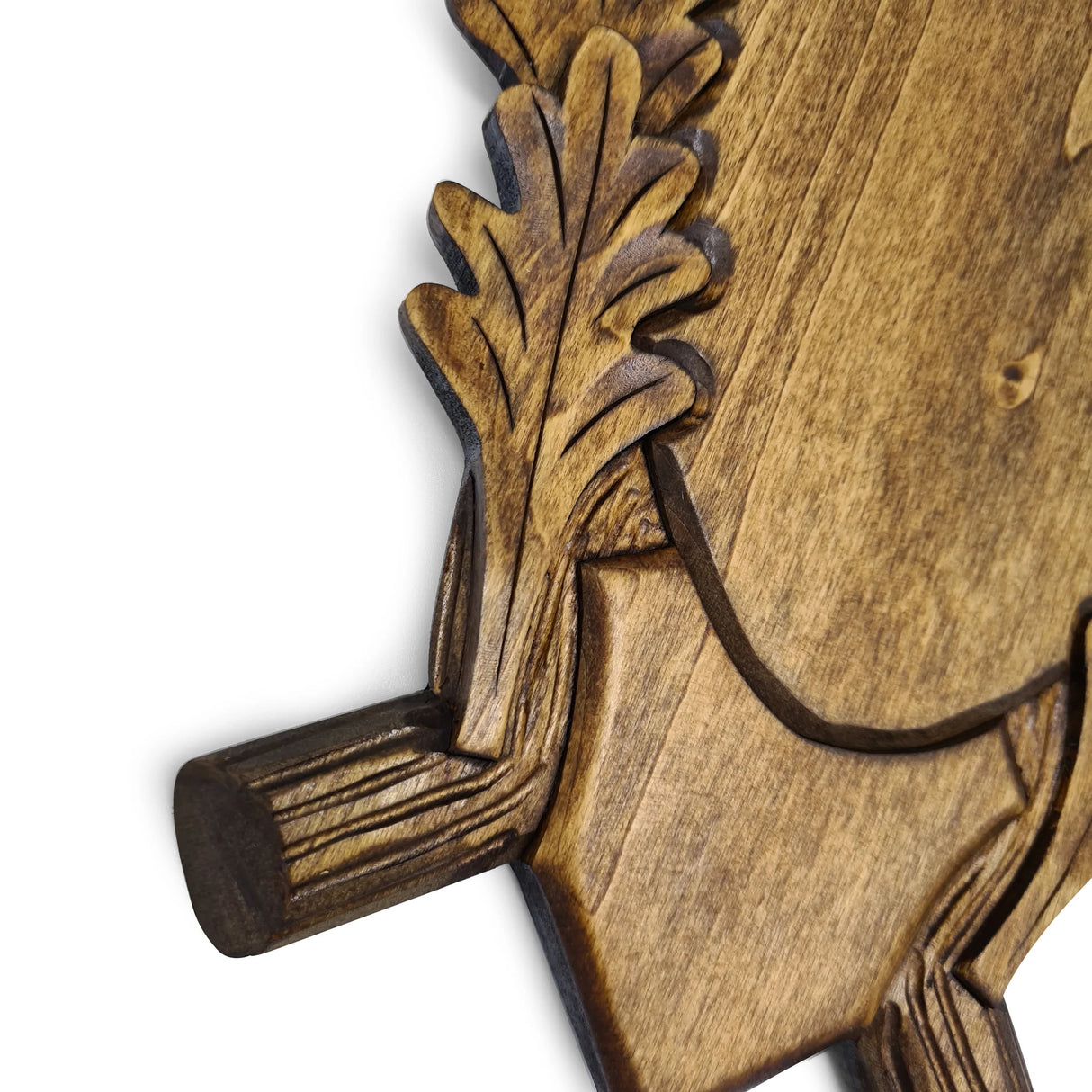 Trophäenschild handgeschnitzt Rehbock Rigi