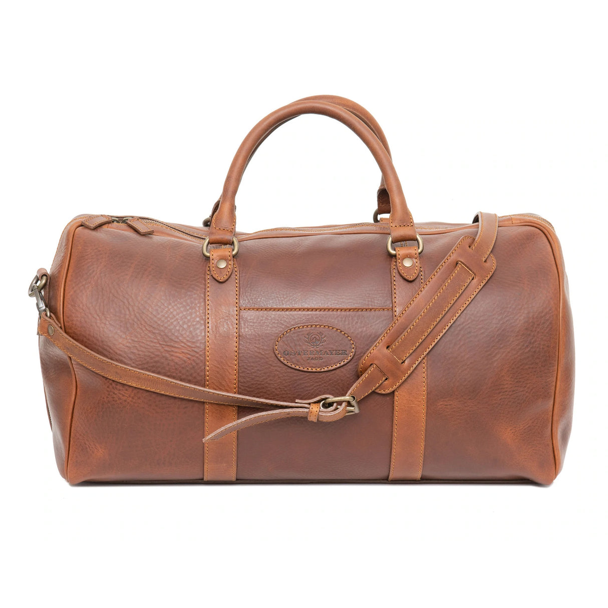 Weekender Duffle Bag aus vegetabil gegerbtem Leder