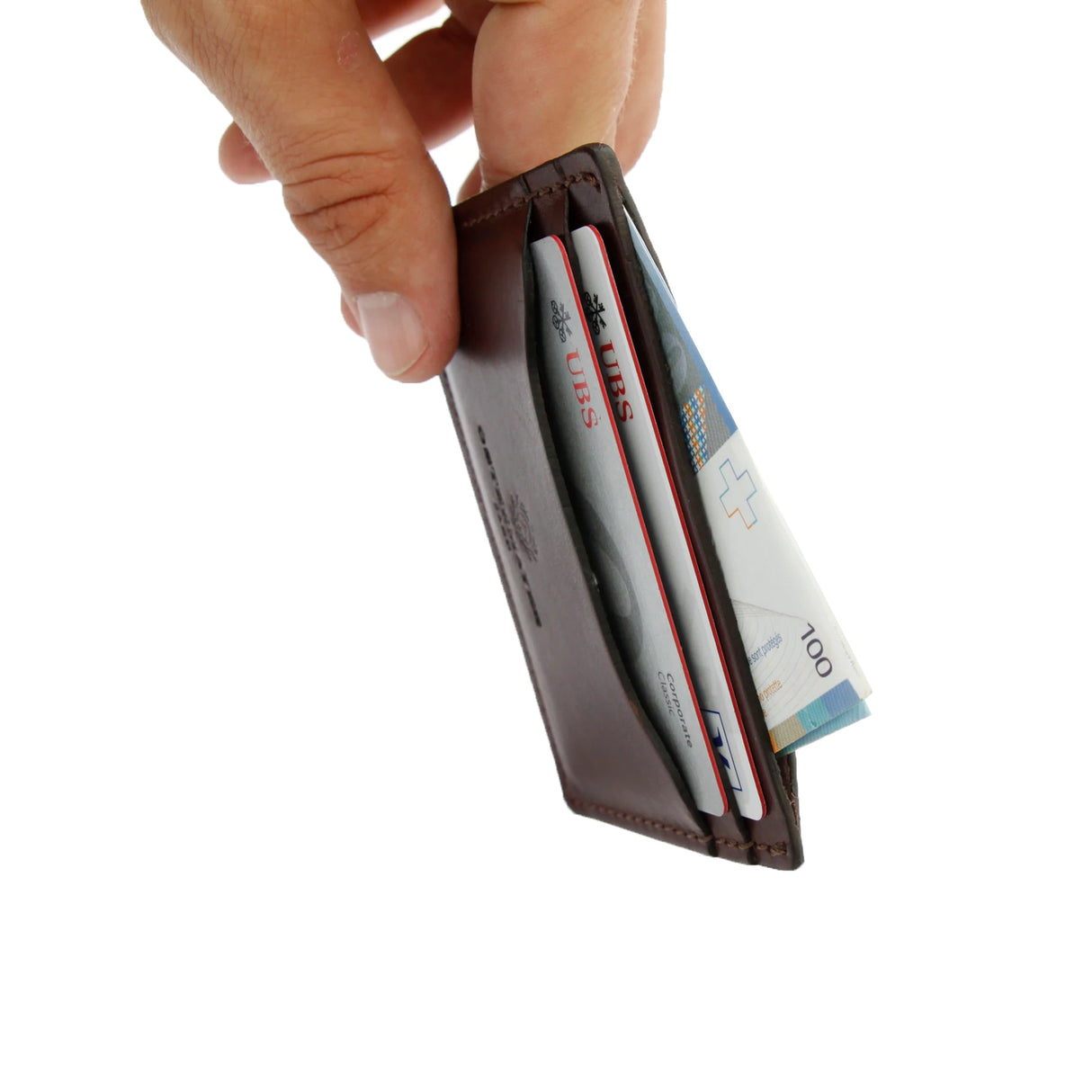 Kartenhalter Leder