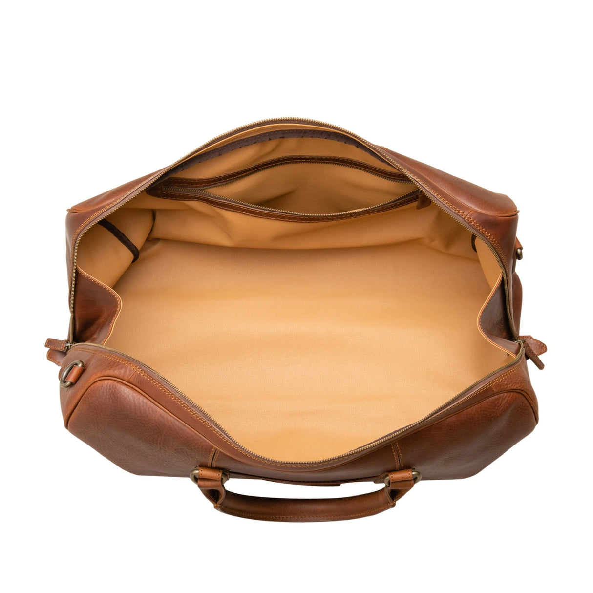 Weekender Duffle Bag aus vegetabil gegerbtem Leder