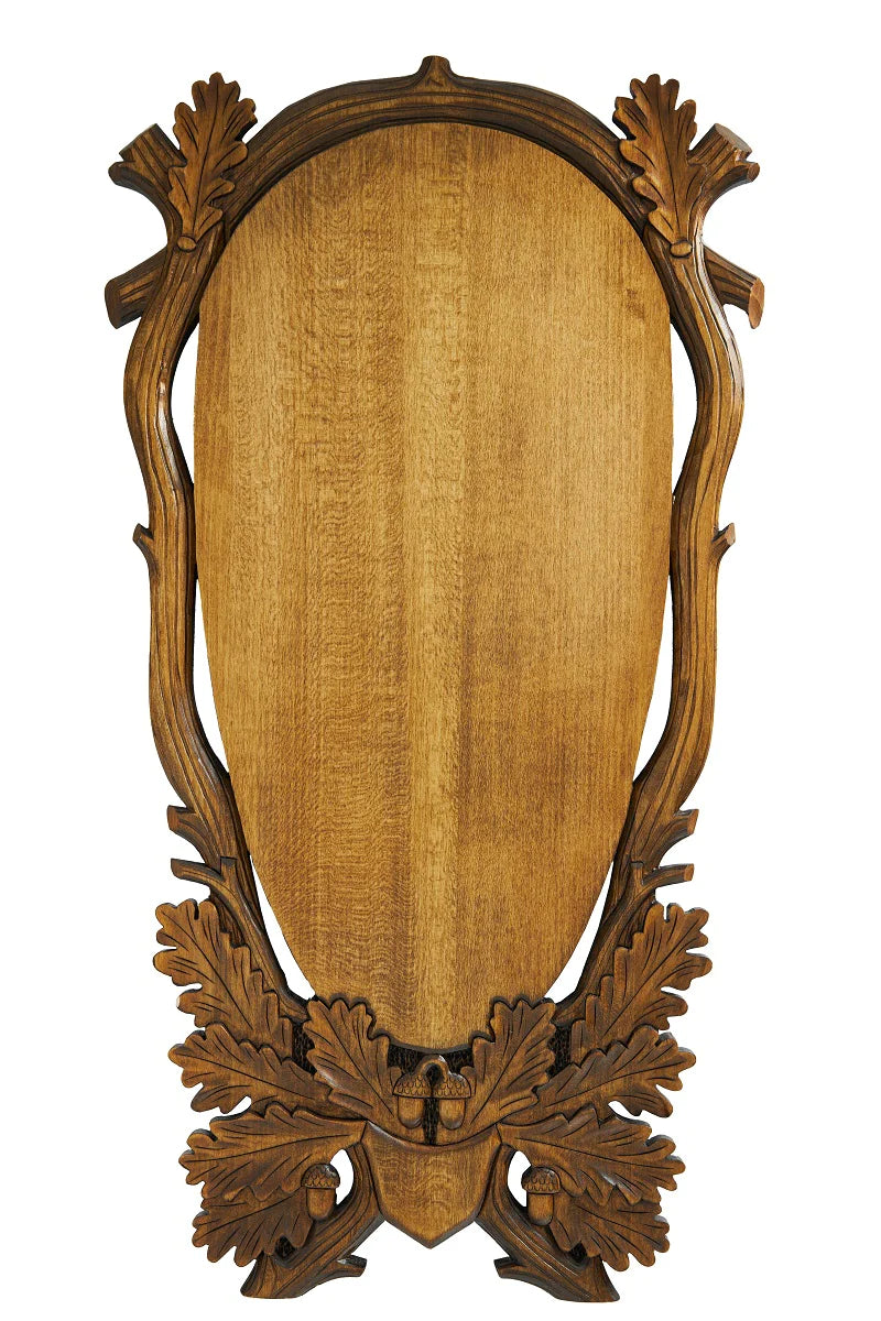 Trophäenbrett handgeschnitzt Rotwild Eiger