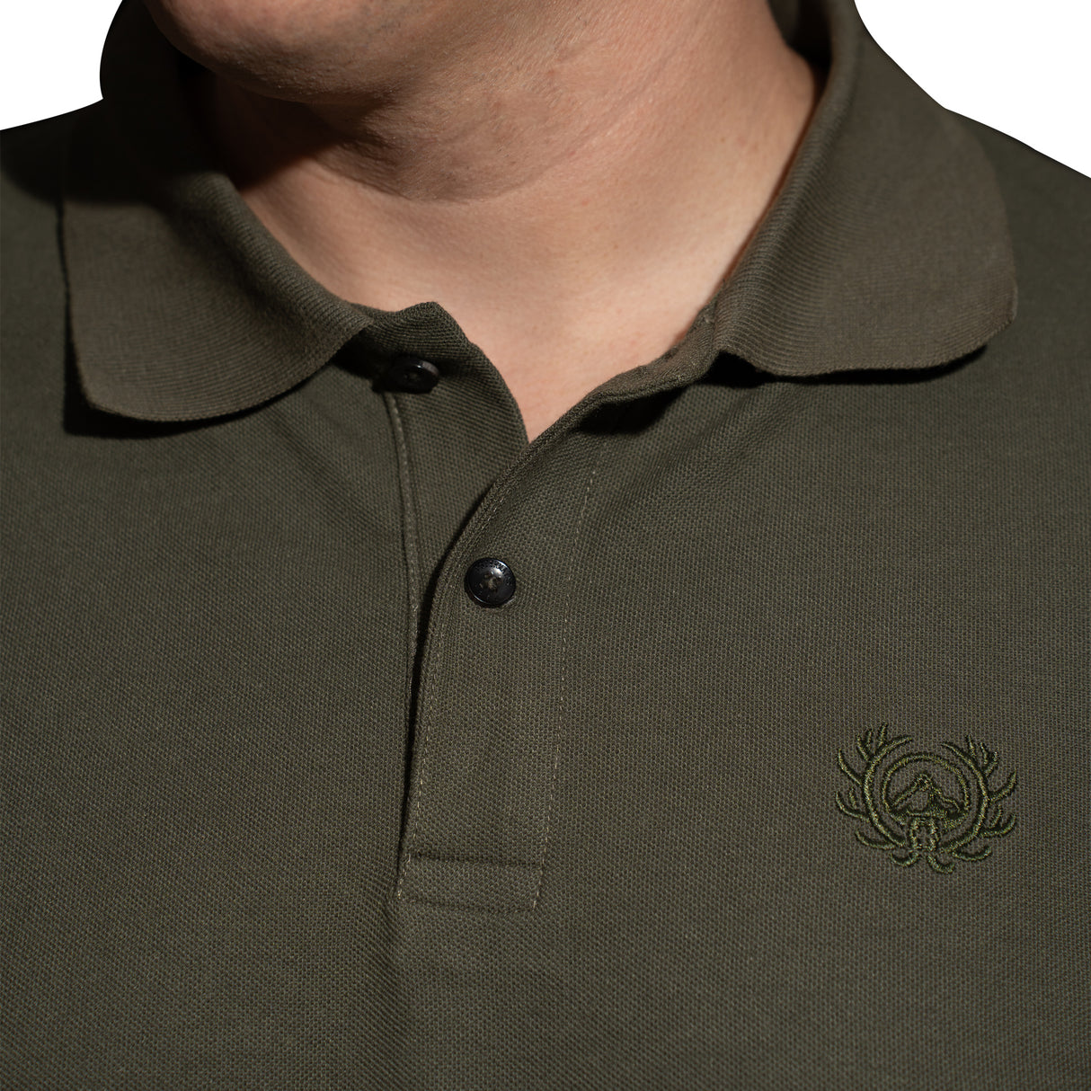 Poloshirt Oliv