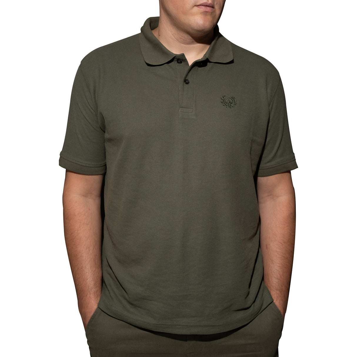 Poloshirt Oliv