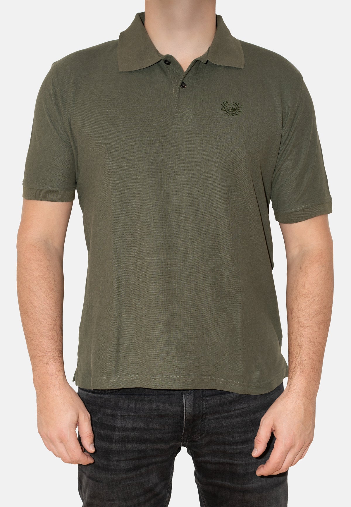 Poloshirt Oliv