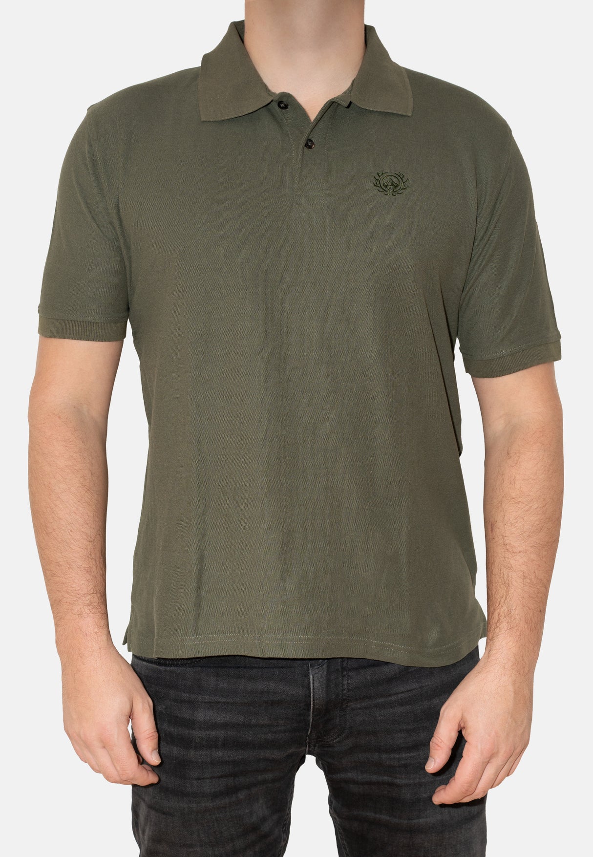 Poloshirt Oliv