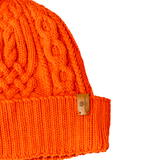 Mütze aus 100% Merino Signarorange
