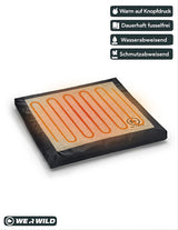 Beheizbares Sitzkissen aus hochwertigem Loden sand