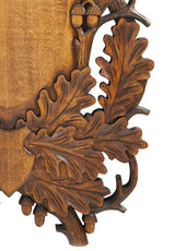 Trophäenbrett handgeschnitzt Rotwild Weisshorn