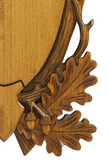 Trophäenbrett handgeschnitzt Rotwild Matterhorn