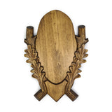 Trophäenschild handgeschnitzt Rehbock Rigi