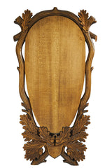 Trophäenbrett handgeschnitzt Rotwild Eiger