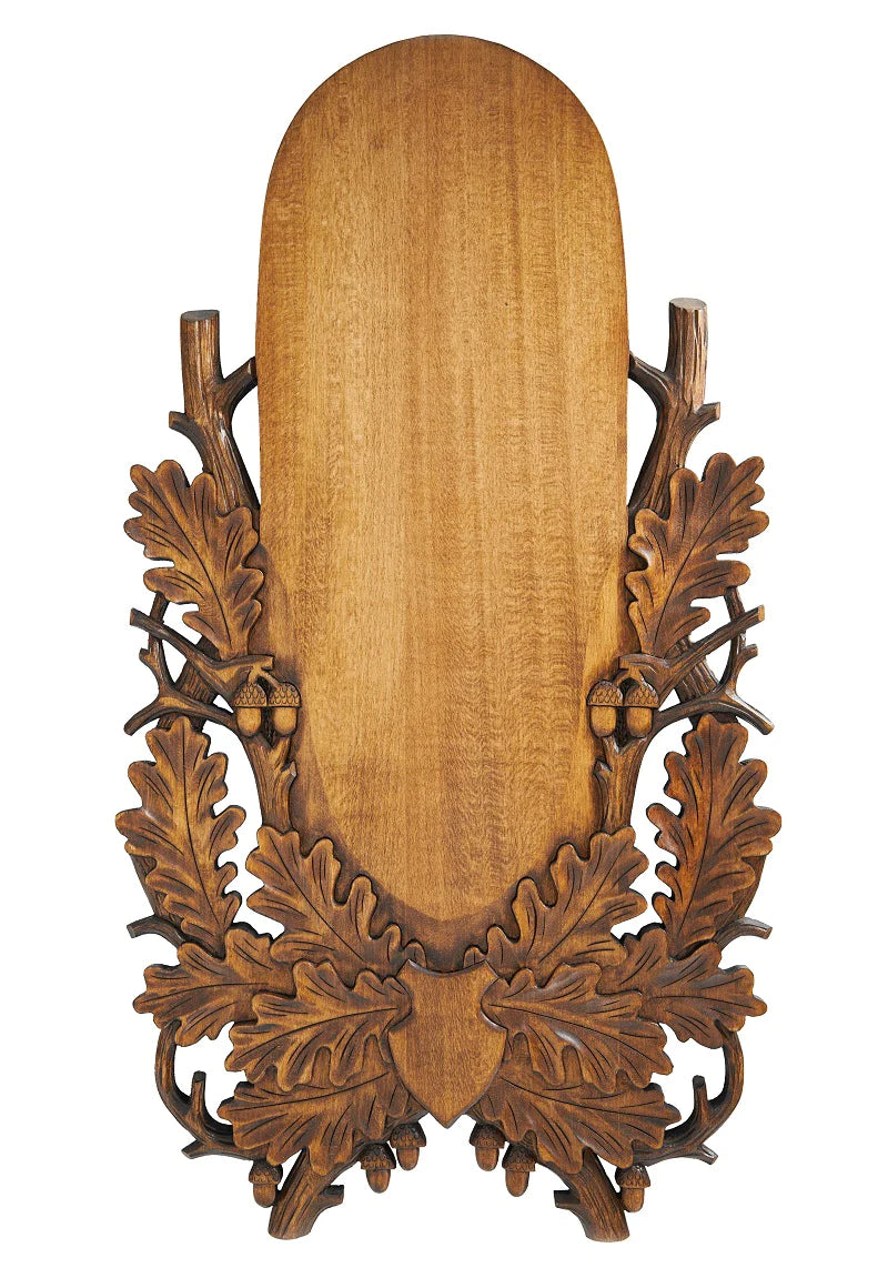 Trophäenbrett handgeschnitzt Rotwild Weisshorn