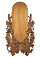 Trophäenbrett handgeschnitzt Rotwild Weisshorn