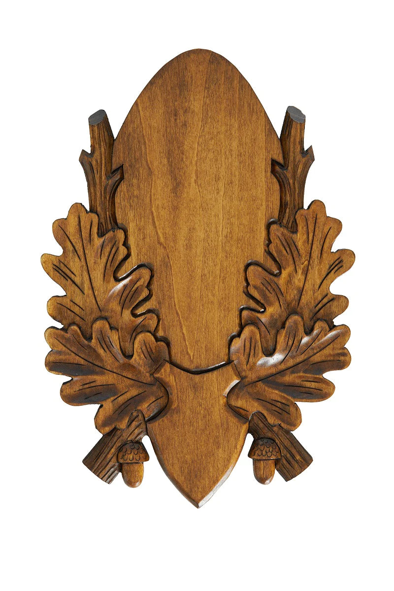Trophäenschild handgeschnitzt Rehbock Zugerberg
